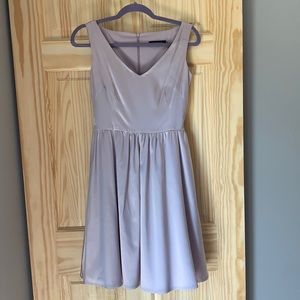 Classy dusty purple dress with pockets